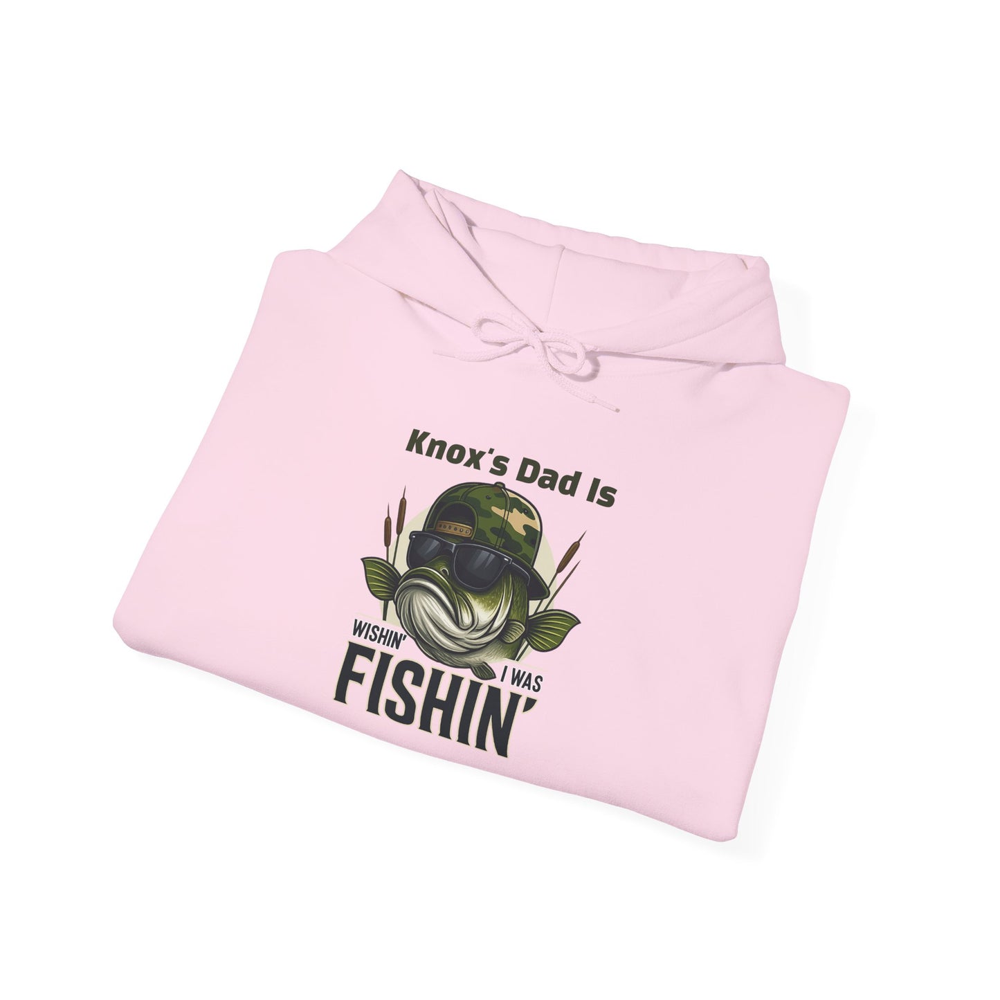 Wishin I Was Fishin Custom Kid's Names Hoodie - Personalized Gift