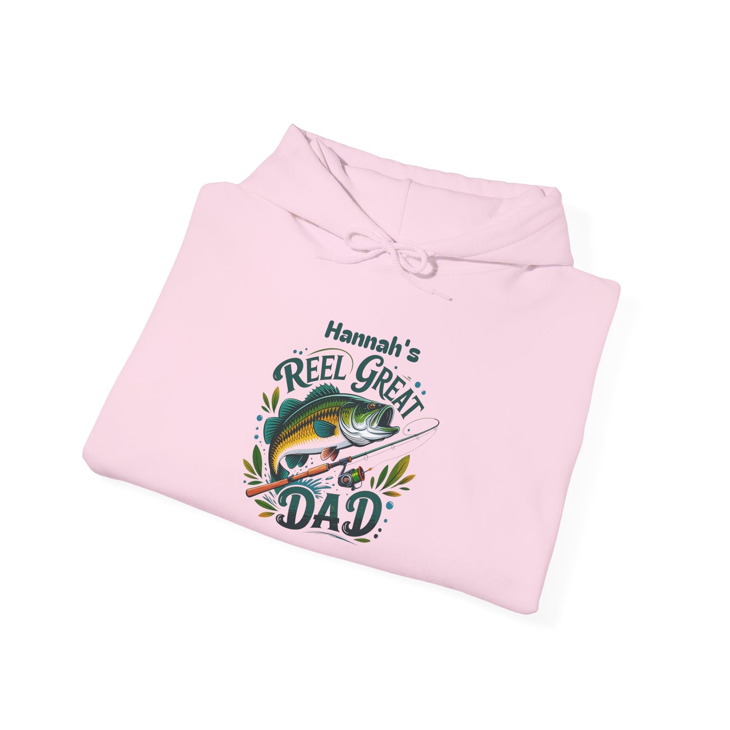 Reel Great Dad Custom Kid's Names Hoodie - Personalized Gift