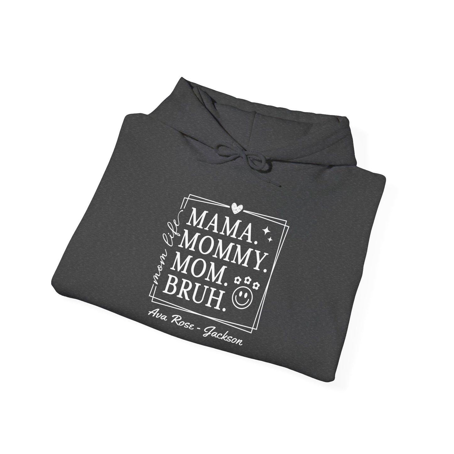 Mom Life Custom Kids Name Mama Hoodie — Personalized Mom Hoodie