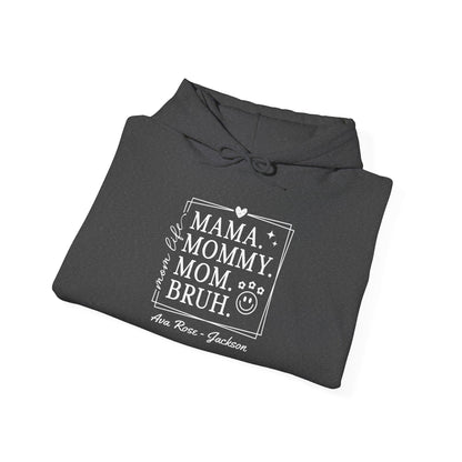 Mom Life Custom Kids Name Mama Hoodie — Personalized Mom Hoodie