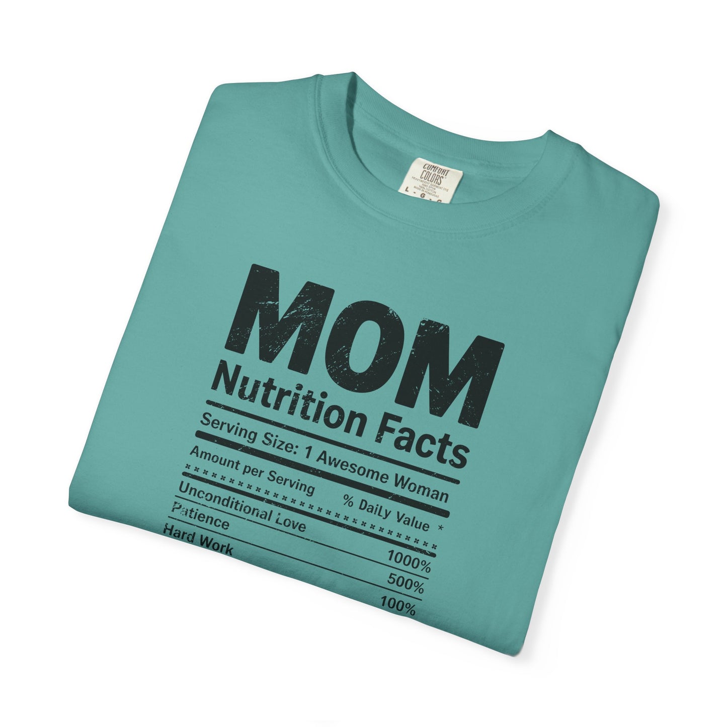 Mom Nutrition Facts T-Shirt — Mom Script Graphic Tee