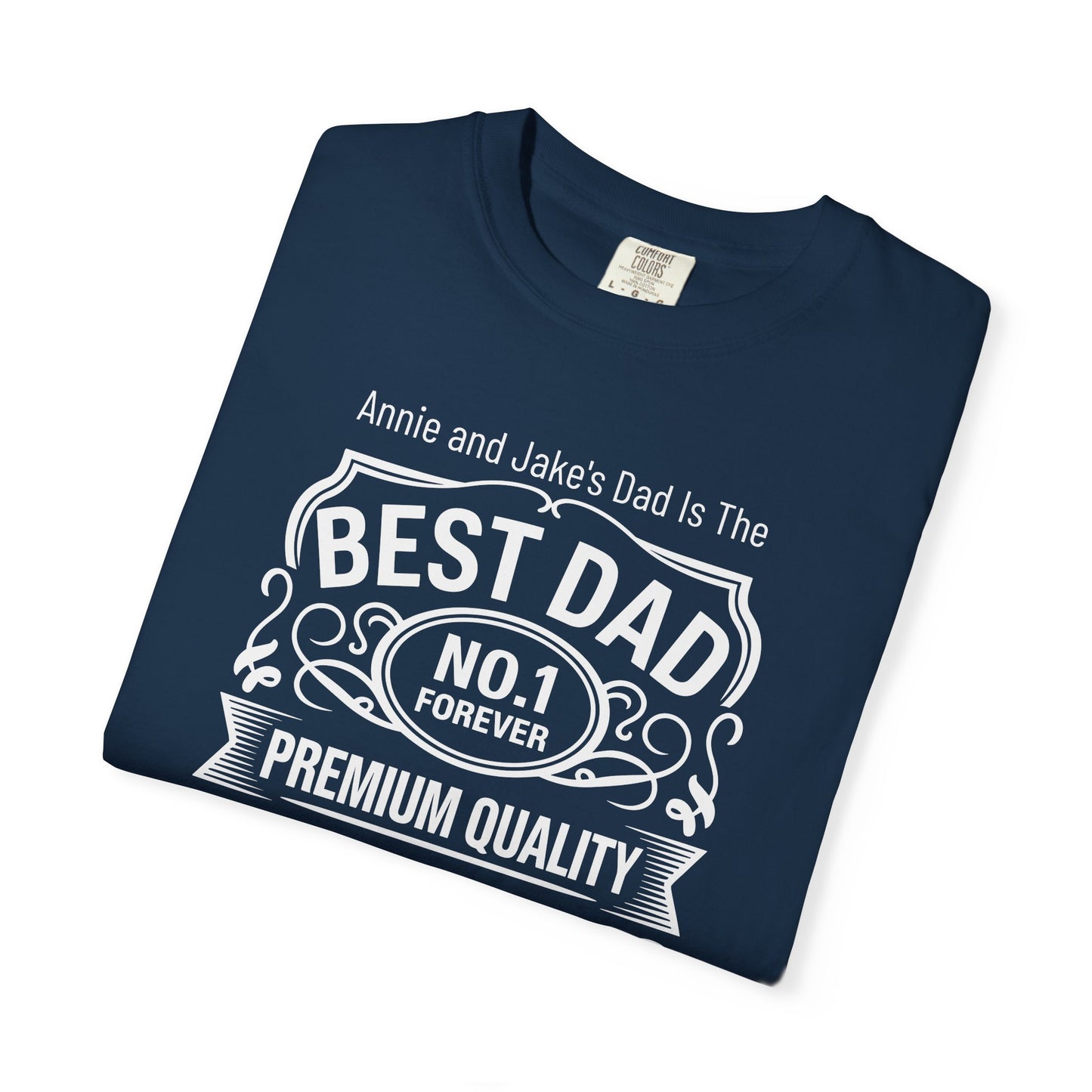 Premium Dad Custom Kid's Names— Fathers Day Tee
