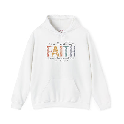 Walk By Faith — Inspirational Faith Graphic Hoodie