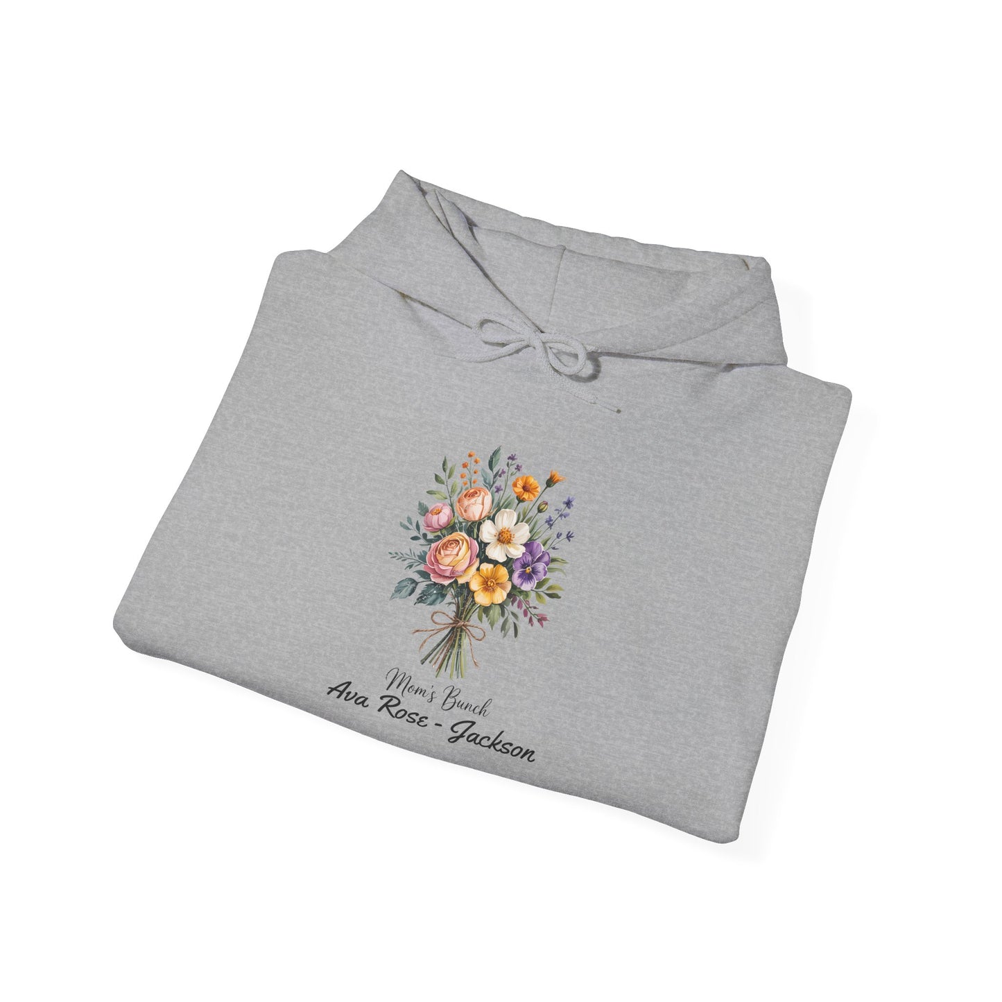 Mom's Bunch Custom Kids Name Mama Hoodie — Personalized Mom Hoodie
