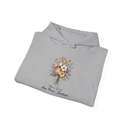 Mom's Bunch Custom Kids Name Mama Hoodie — Personalized Mom Hoodie