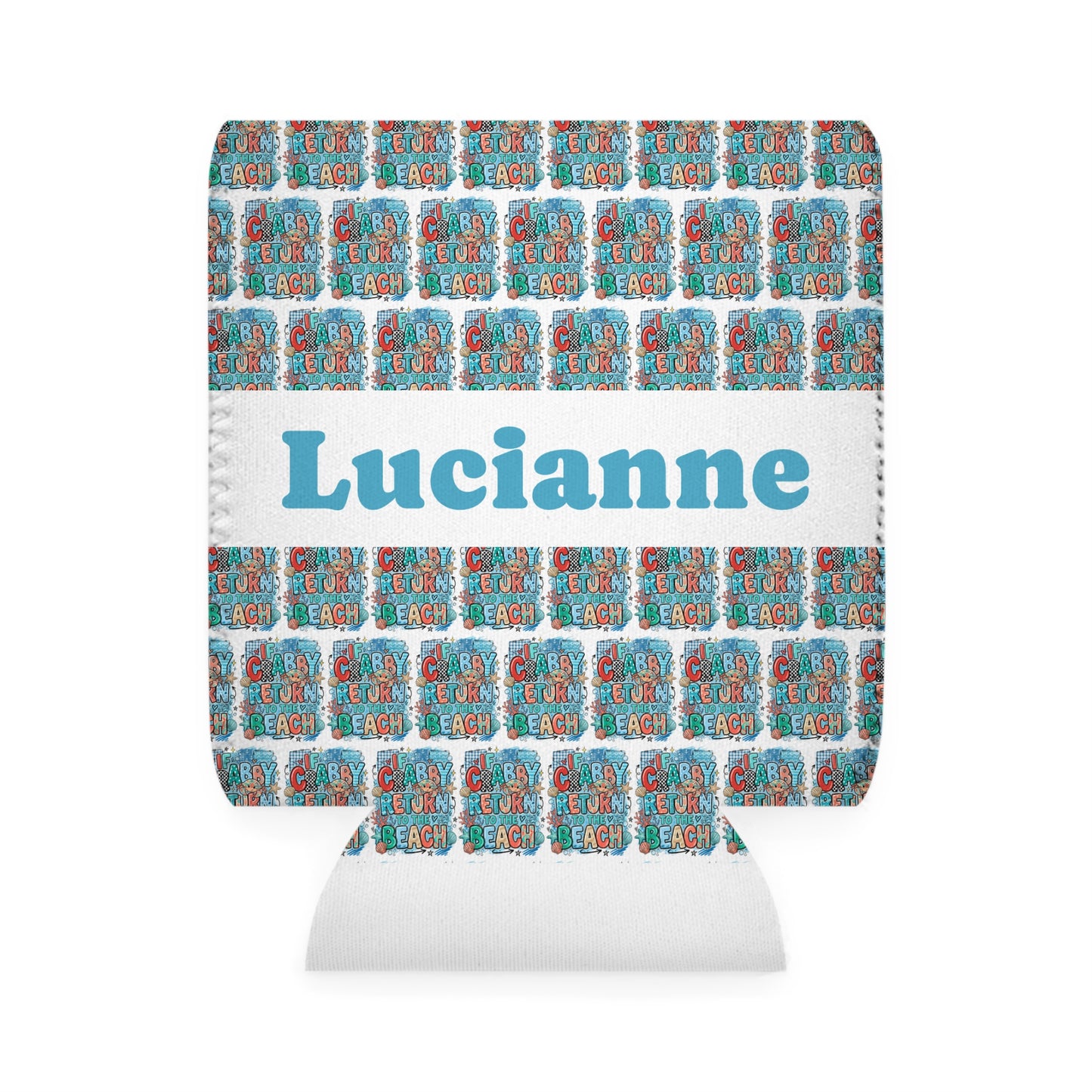 Crabby Can Cooler Sleeve — Personalized Can Koozie for BBQs & Beach Days