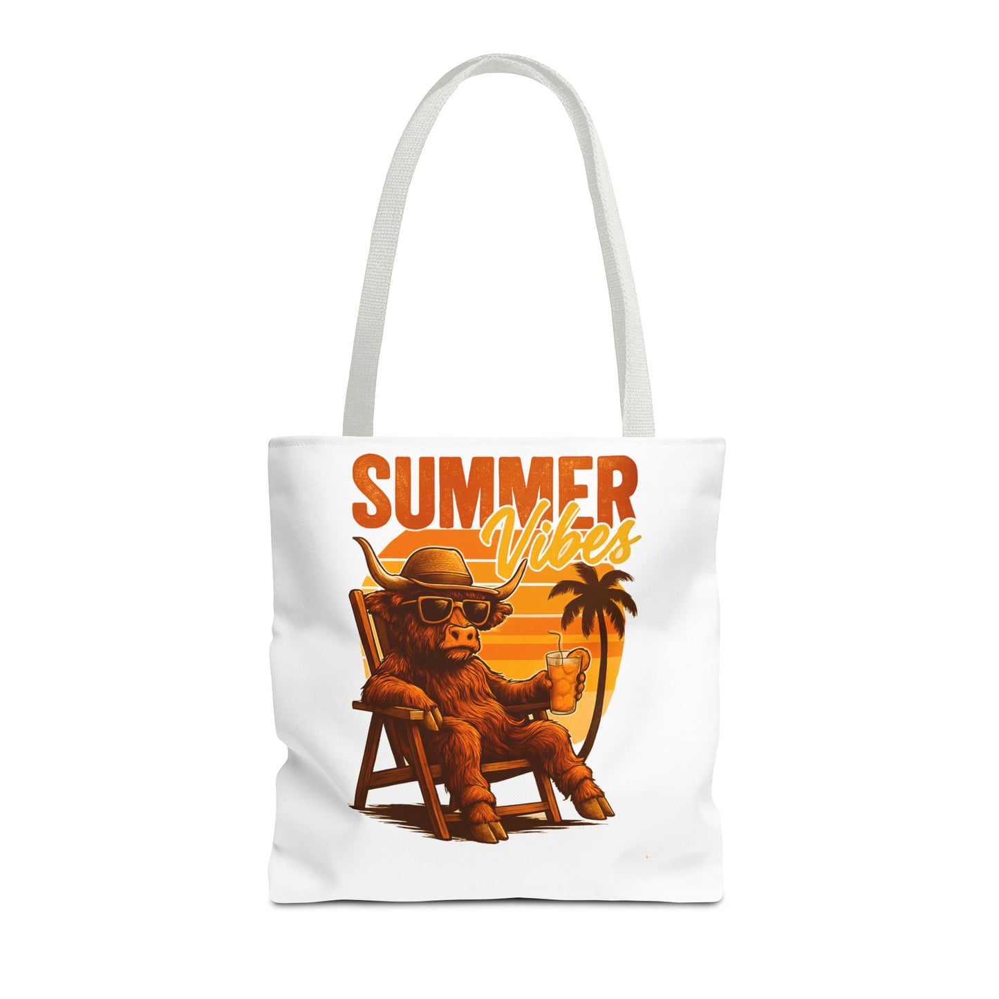 Highland Cow — Beach-Ready AOP Carryall