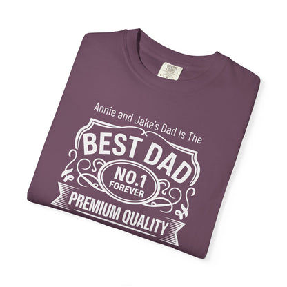 Premium Dad Custom Kid's Names— Fathers Day Tee
