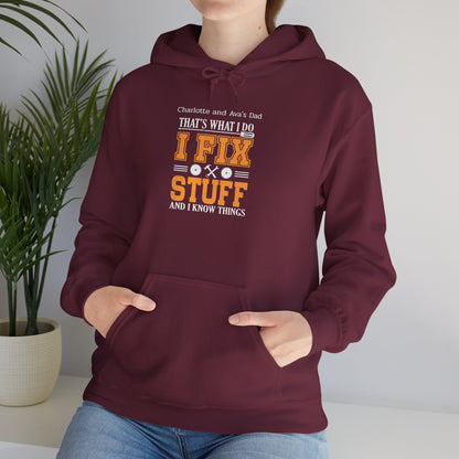 I Fix Stuff Custom Kid's Names Hoodie - Personalized Gift
