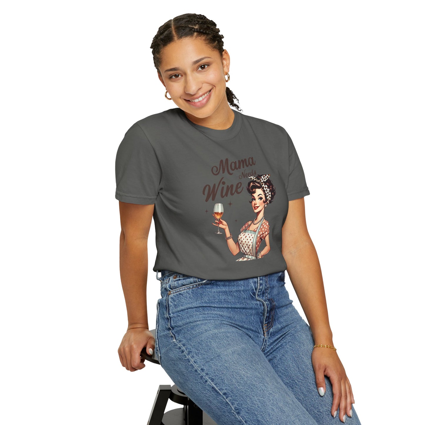 Mama Needs Wine T-Shirt —Mom Graphic Tee