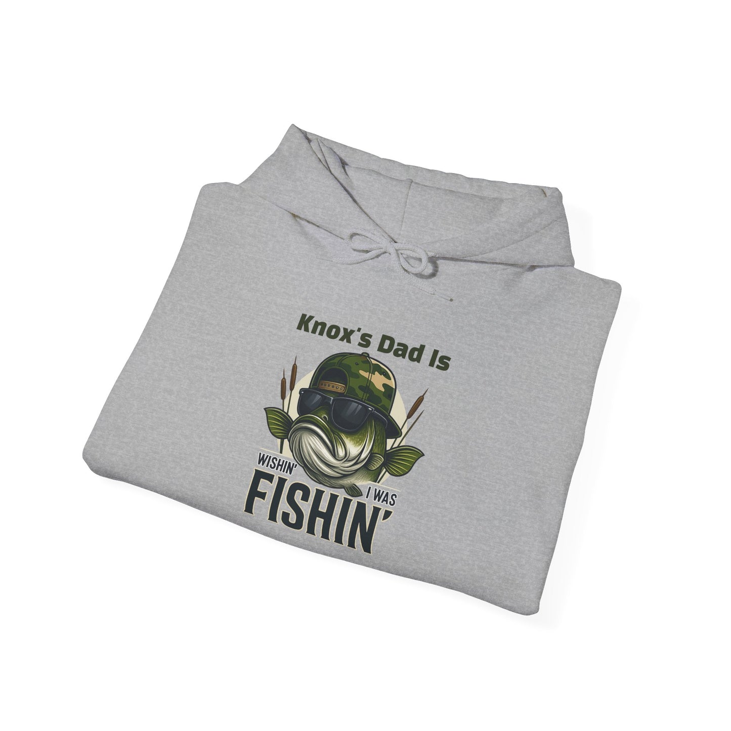 Wishin I Was Fishin Custom Kid's Names Hoodie - Personalized Gift