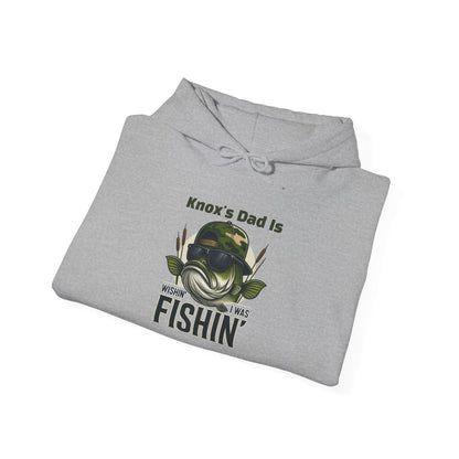 Wishin I Was Fishin Custom Kid's Names Hoodie - Personalized Gift