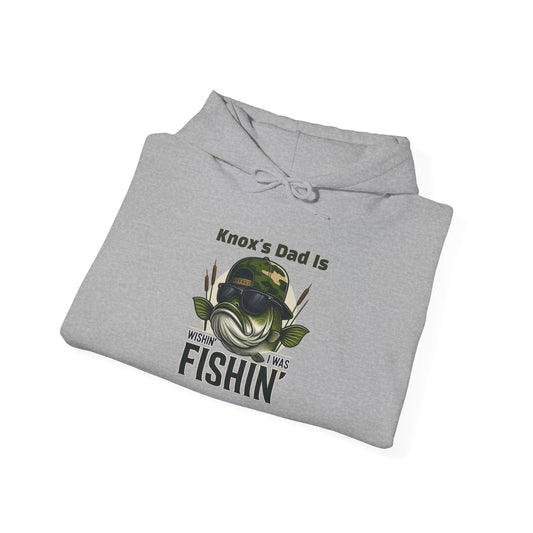 Wishin I Was Fishin Custom Kid's Names Hoodie - Personalized Gift