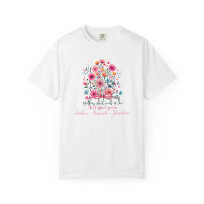 Seeds Of Love T-Shirt — Personalized Mom Script Graphic Tee