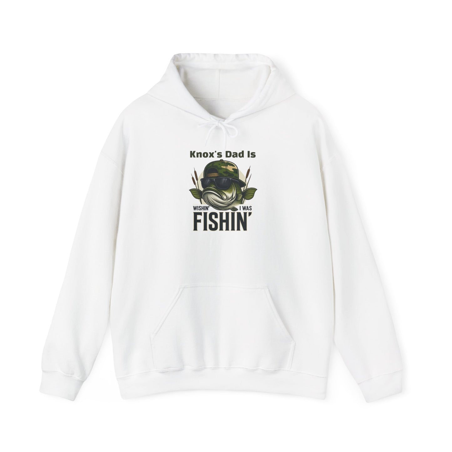Wishin I Was Fishin Custom Kid's Names Hoodie - Personalized Gift
