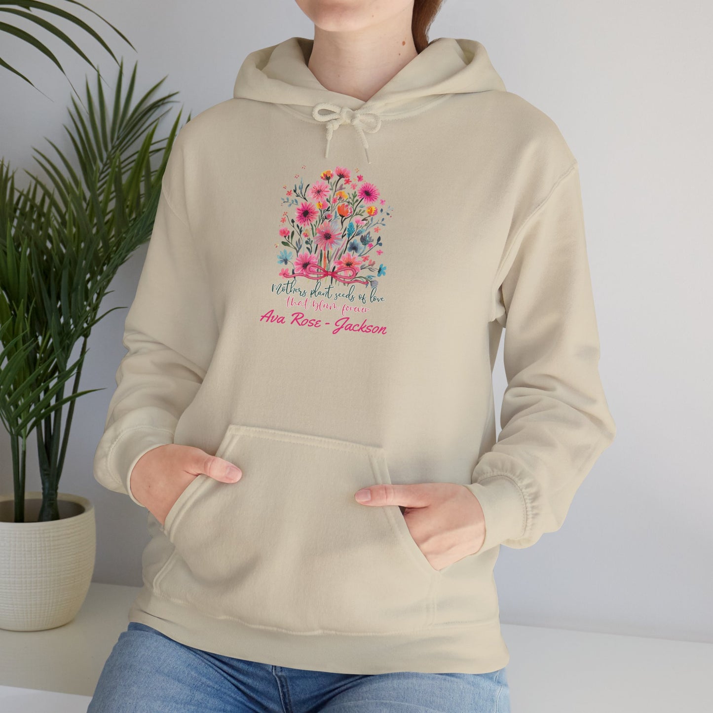 Seeds Of Love Custom Kids Name Mama Hoodie — Personalized Mom Hoodie