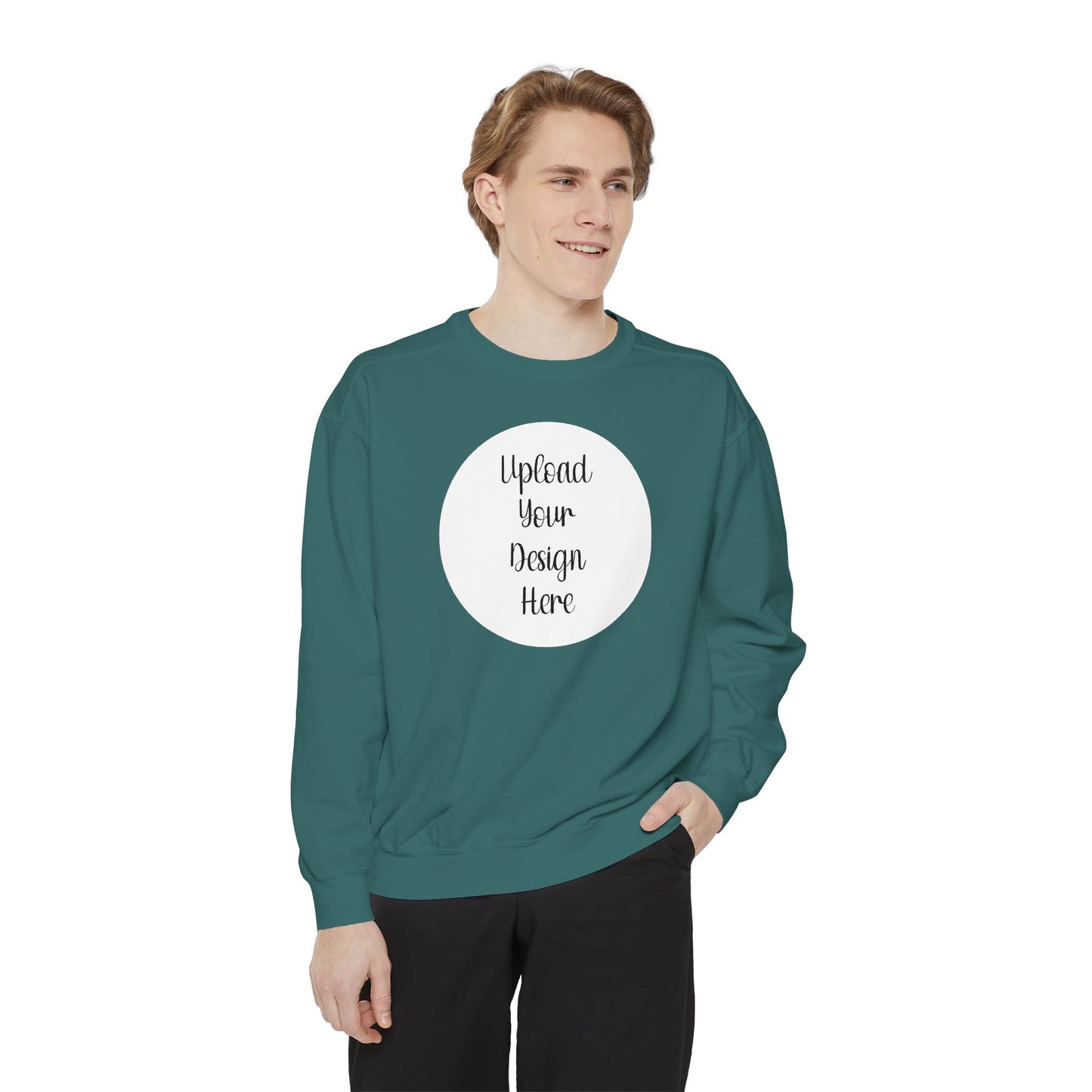 *Custom Crewneck Sweatshirt — Comfort Colors Various Colors - Upload Your Design