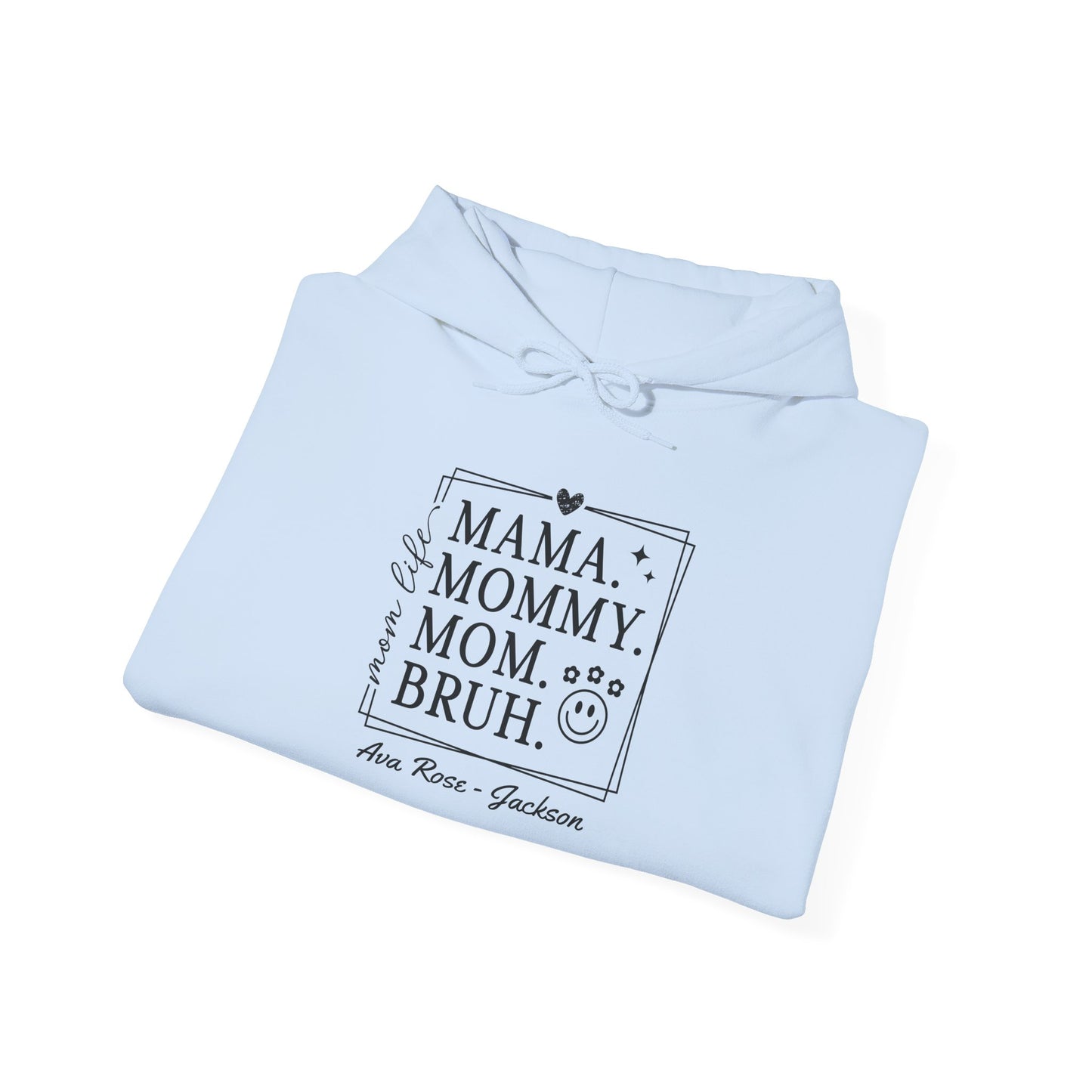 Mom Life Custom Kids Name Mama Hoodie — Personalized Mom Hoodie