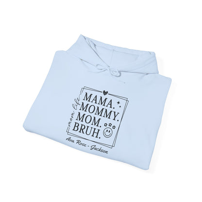 Mom Life Custom Kids Name Mama Hoodie — Personalized Mom Hoodie