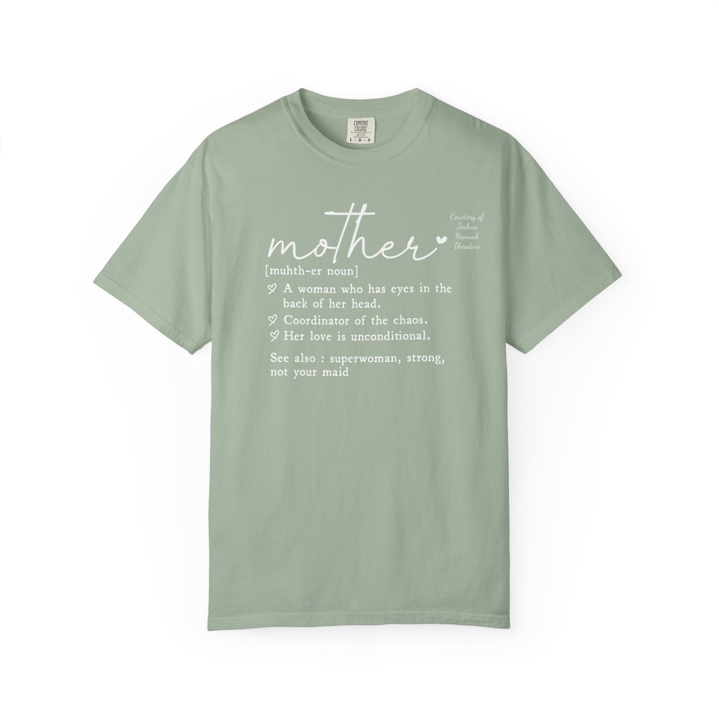 Mother Definition T-Shirt — Personalized Mom Script Graphic Tee