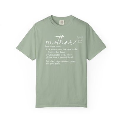 Mother Definition T-Shirt — Personalized Mom Script Graphic Tee
