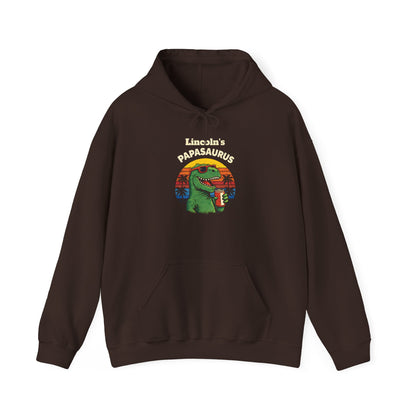 Papasaurus Custom Kid's Names Hoodie - Personalized Gift
