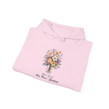 Mom's Bunch Custom Kids Name Mama Hoodie — Personalized Mom Hoodie