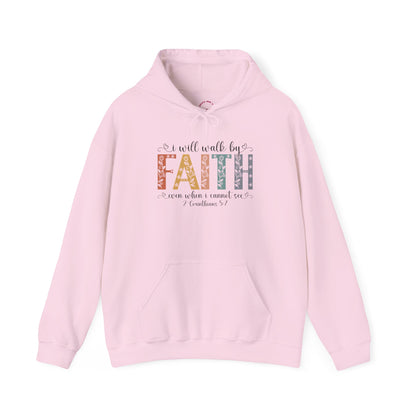 Walk By Faith — Inspirational Faith Graphic Hoodie
