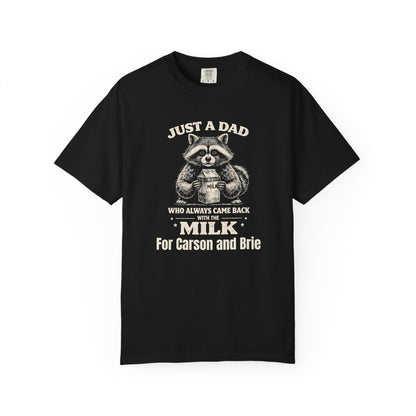 Just A Dad Custom Kid's Names— Fathers Day Tee