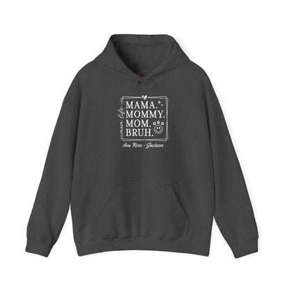 Mom Life Custom Kids Name Mama Hoodie — Personalized Mom Hoodie
