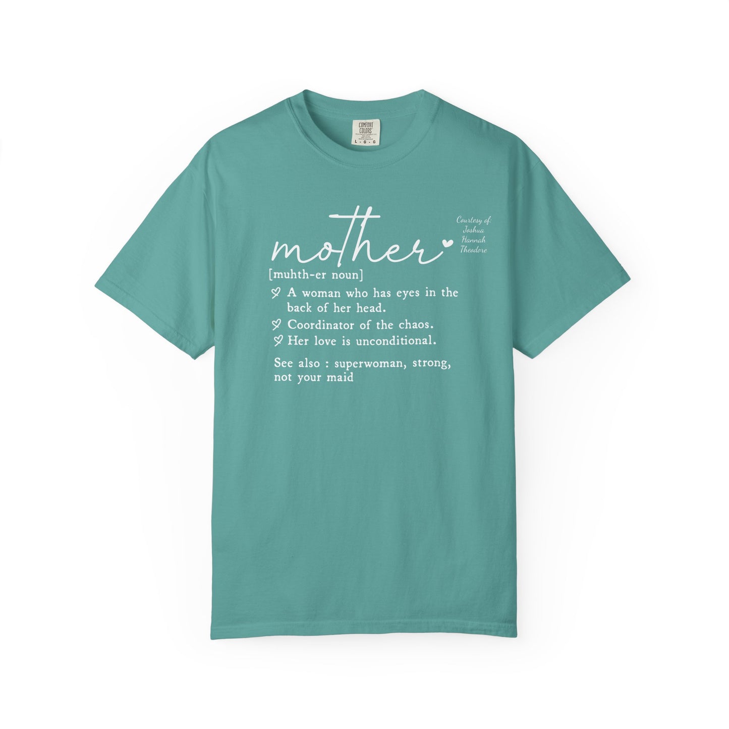 Mother Definition T-Shirt — Personalized Mom Script Graphic Tee