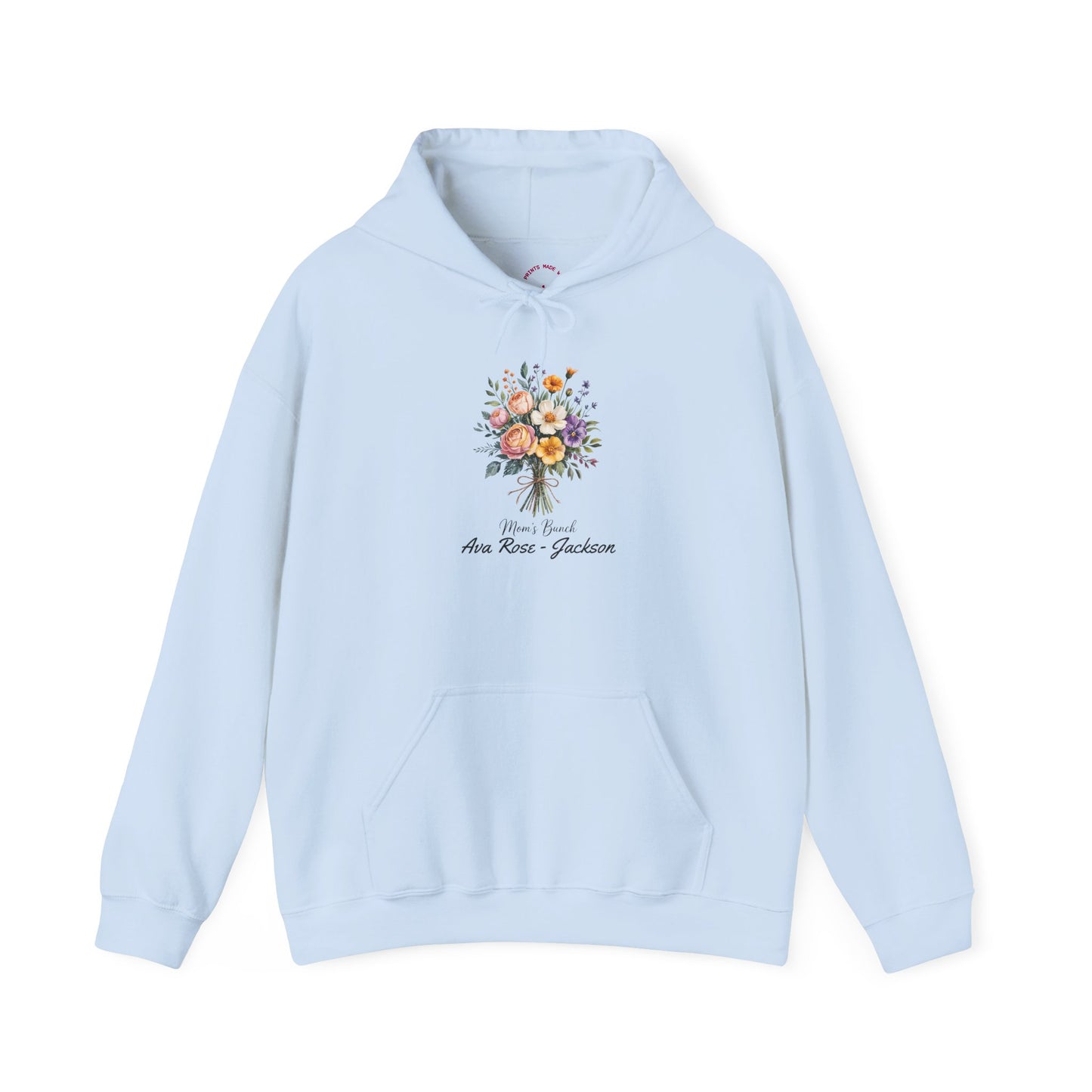 Mom's Bunch Custom Kids Name Mama Hoodie — Personalized Mom Hoodie