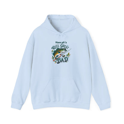 Reel Great Dad Custom Kid's Names Hoodie - Personalized Gift