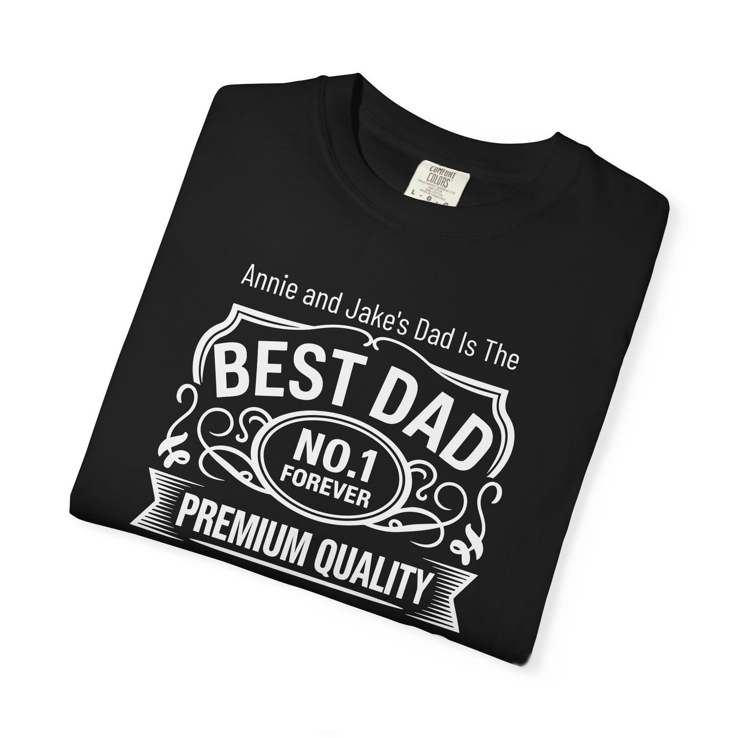 Premium Dad Custom Kid's Names— Fathers Day Tee