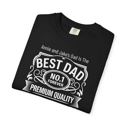 Premium Dad Custom Kid's Names— Fathers Day Tee