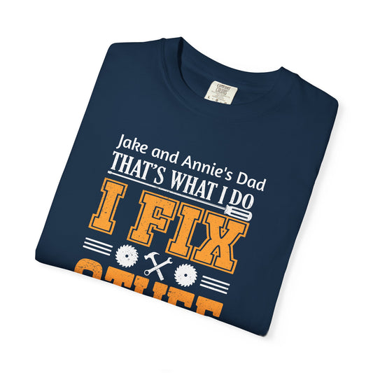 I Fix Stuff Custom Kid's Names— Fathers Day Tee