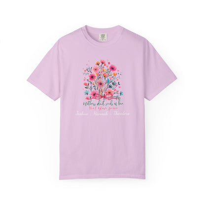 Seeds Of Love T-Shirt — Personalized Mom Script Graphic Tee