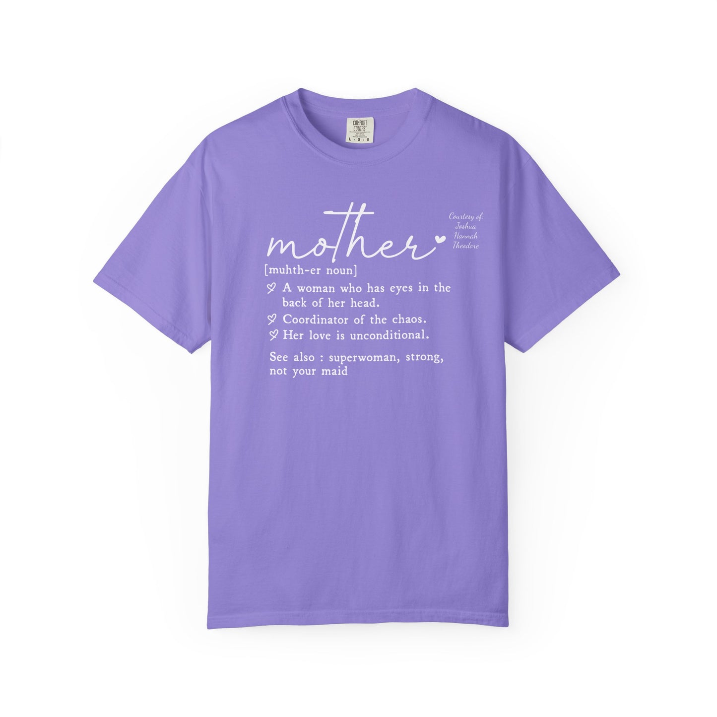 Mother Definition T-Shirt — Personalized Mom Script Graphic Tee