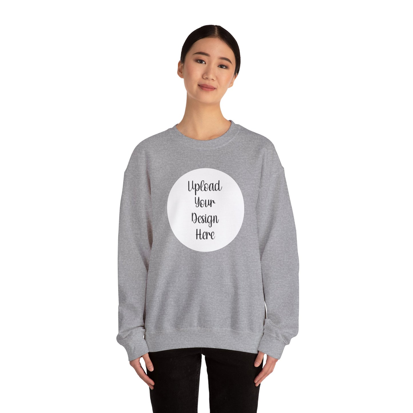 *Custom Crewneck Sweatshirt — Gildan Various Colors - Upload Your Design