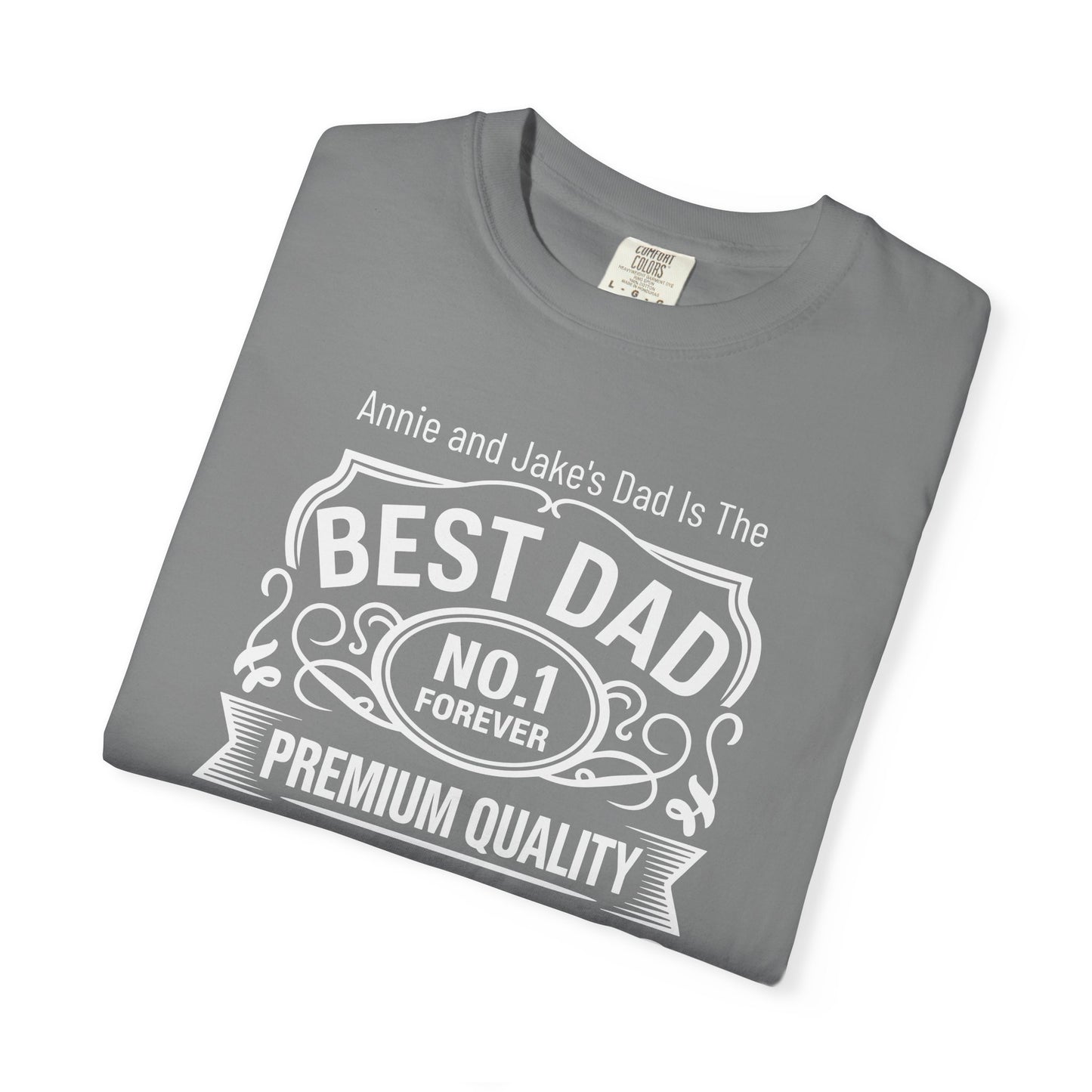 Premium Dad Custom Kid's Names— Fathers Day Tee
