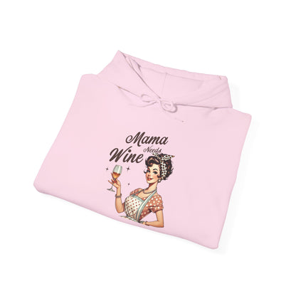 Mama Needs Wine Hoodie — Mom Hoodie