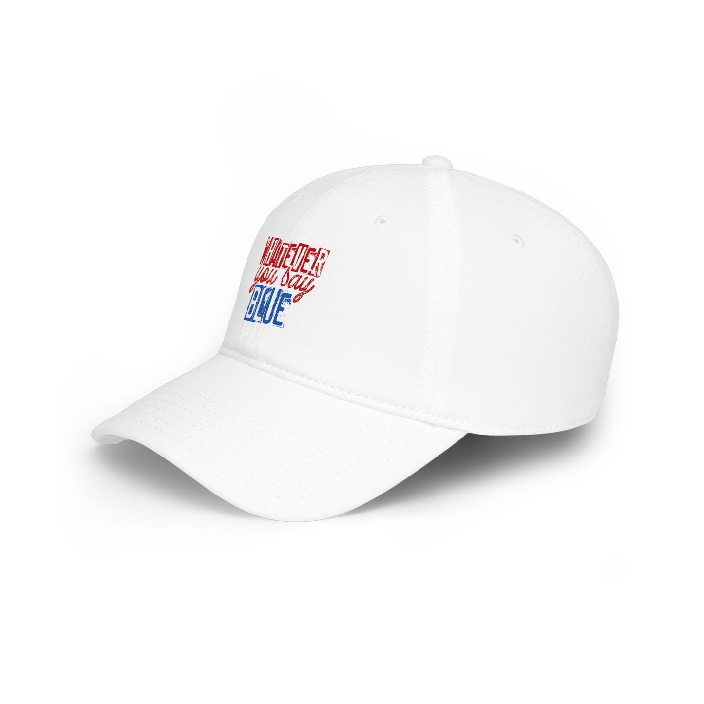Whatever You Say Blue Low Profile Cap — Personalized Name & Number