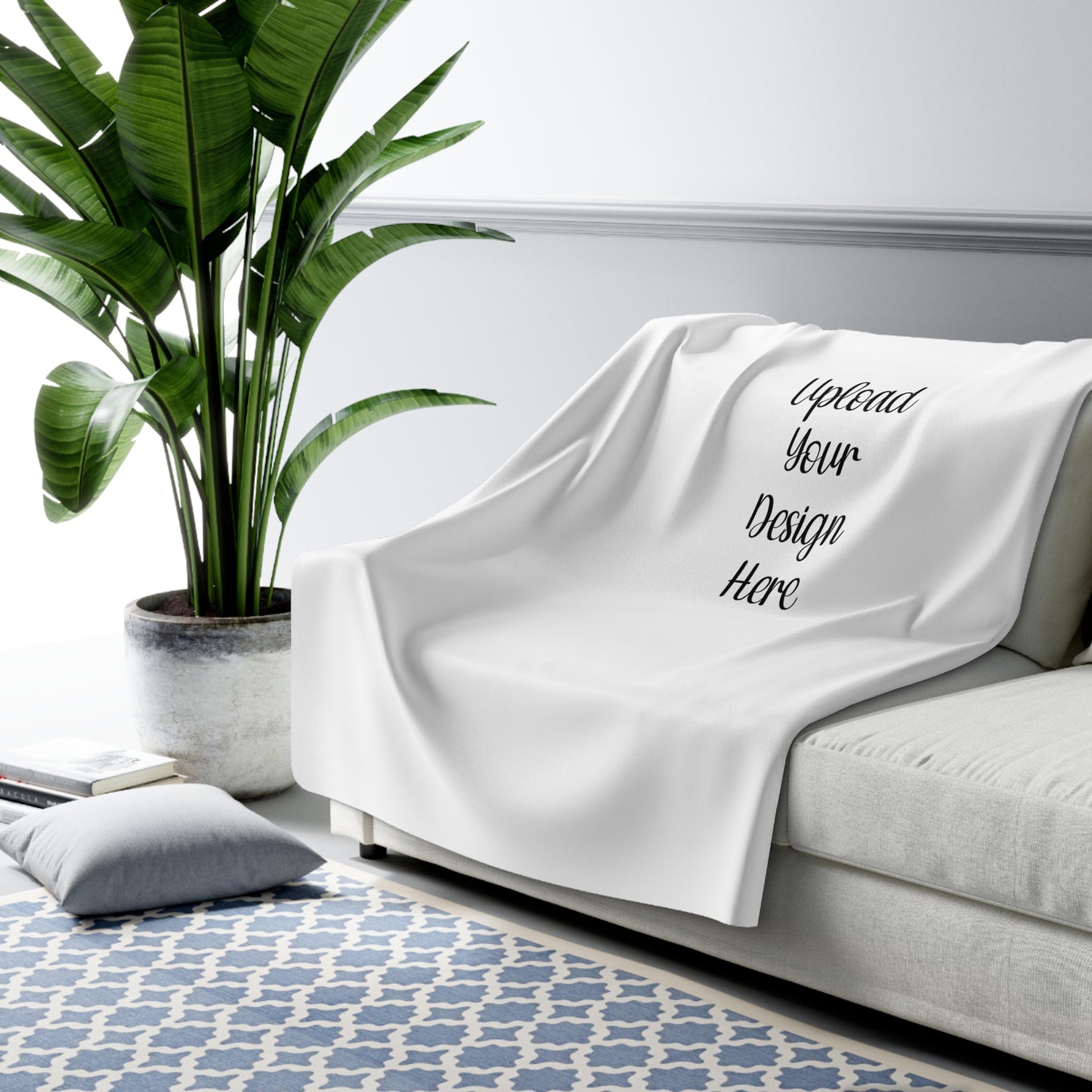 Custom Sherpa Fleece Blanket – Cozy Personalized Throw Blanket for Home, Custom Design