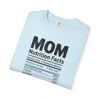 Mom Nutrition Facts T-Shirt — Mom Script Graphic Tee