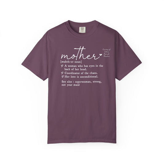 Mother Definition T-Shirt — Personalized Mom Script Graphic Tee