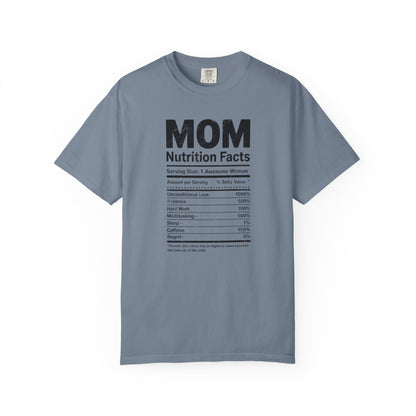 Mom Nutrition Facts T-Shirt — Mom Script Graphic Tee