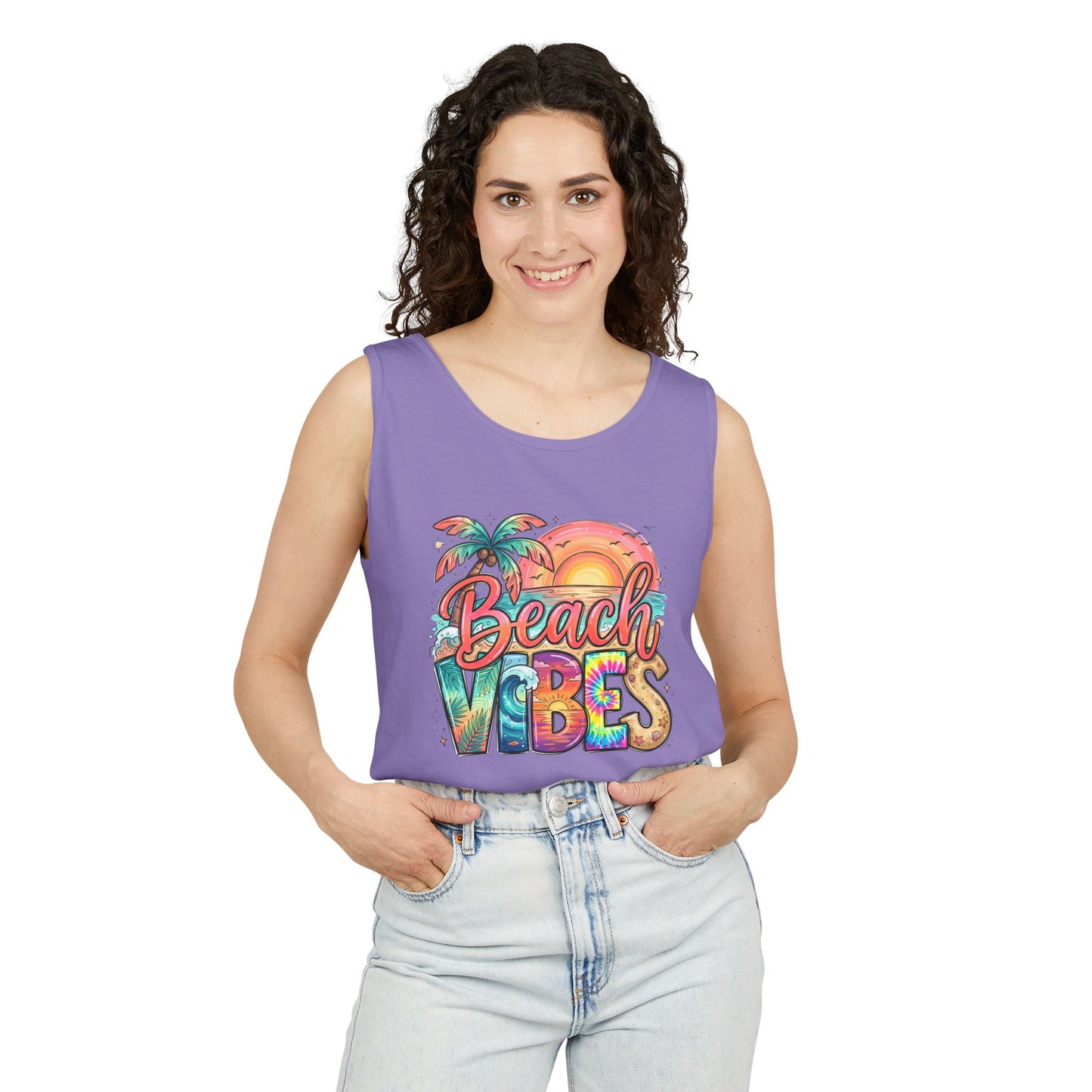 Beach Vibes — Breathable Garment-Dyed Summer Tank
