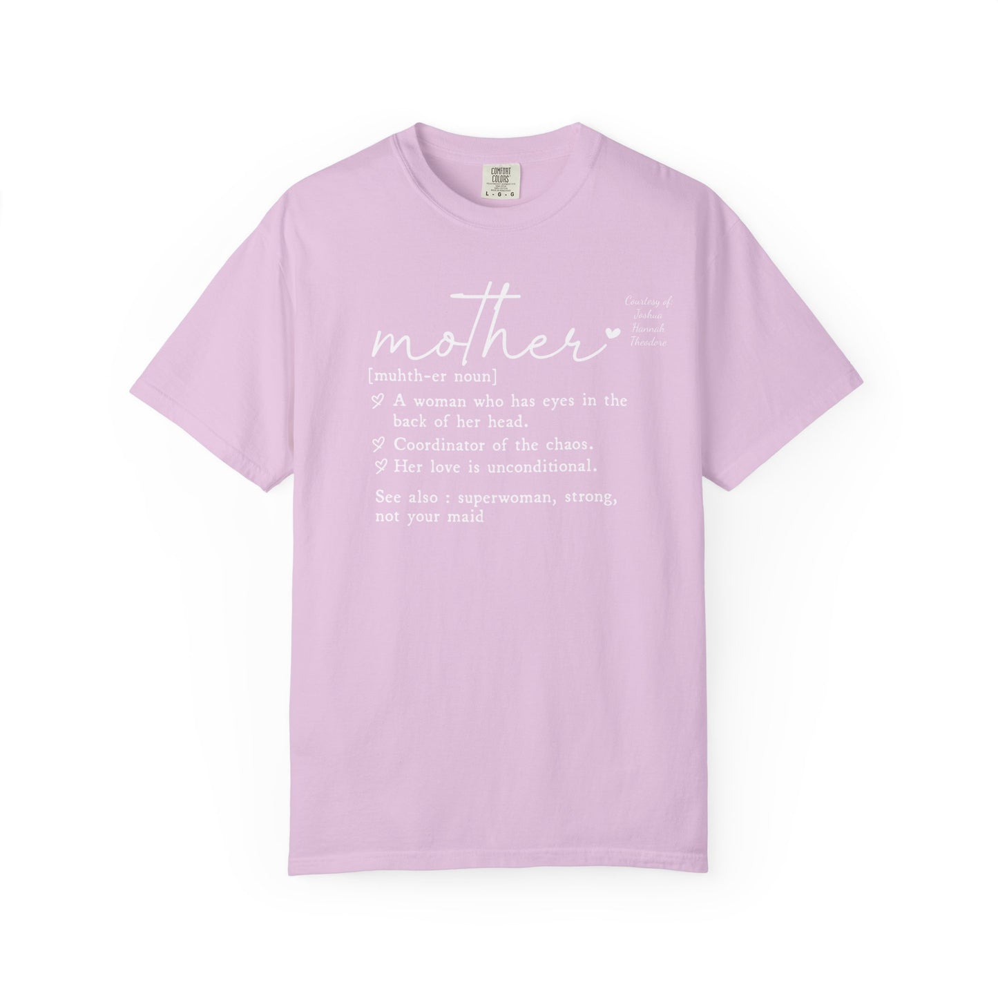Mother Definition T-Shirt — Personalized Mom Script Graphic Tee