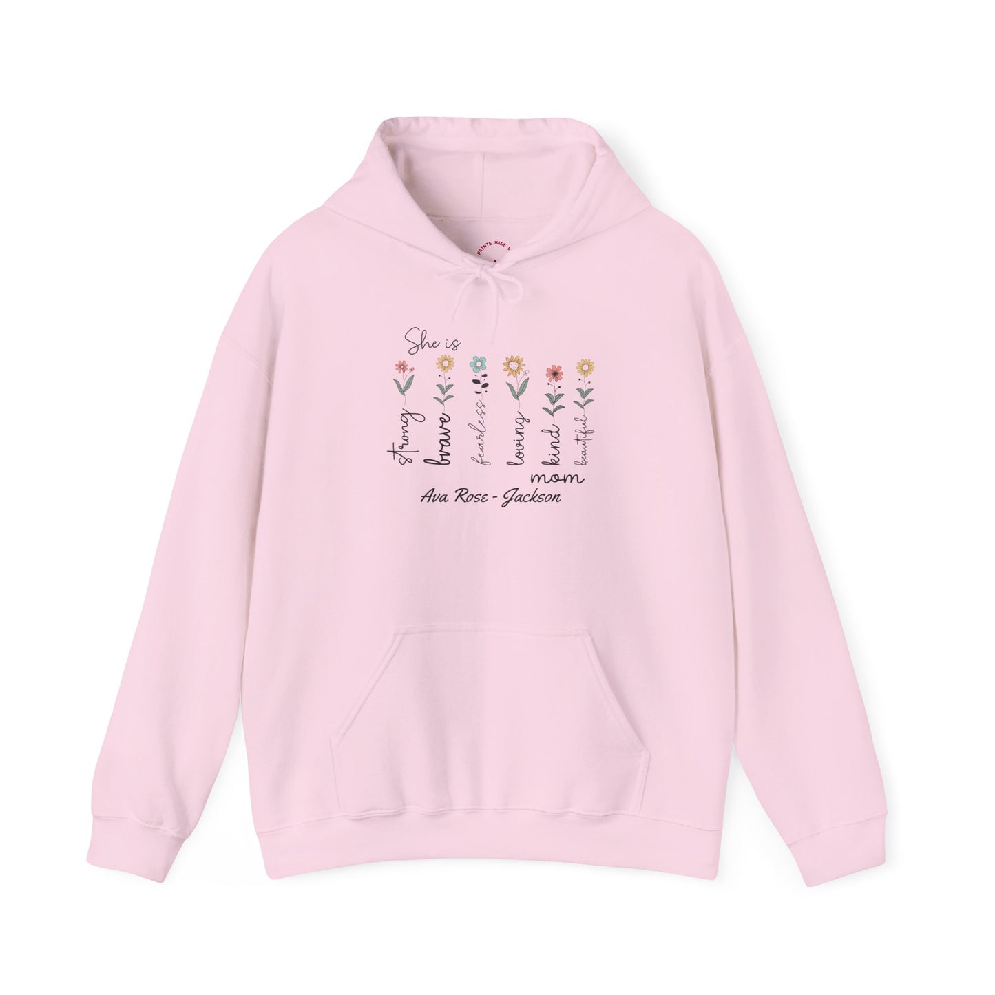 She Is Custom Kids Name Mama Hoodie — Personalized Mom Hoodie