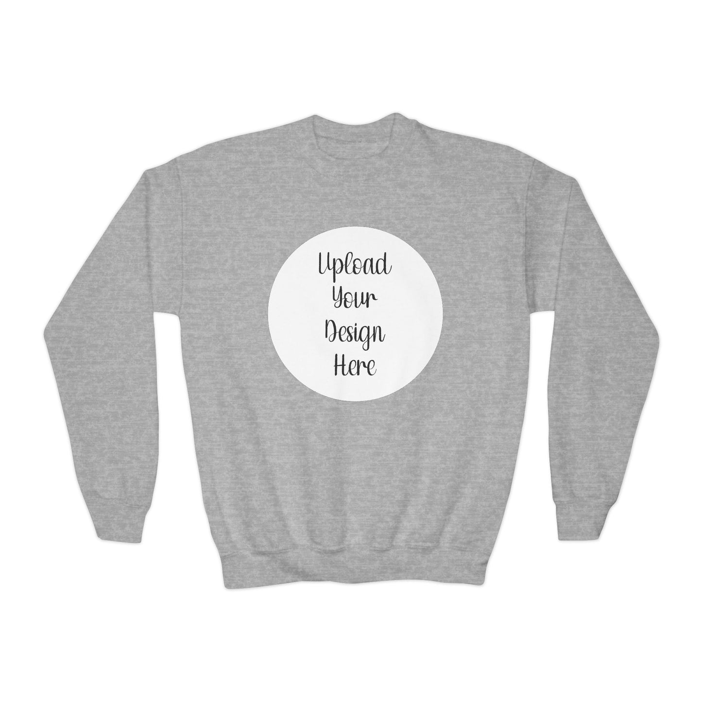 *Custom Youth Crewneck Sweatshirt — Various Colors - Upload Your Design